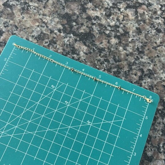 The Quinn sterling silver plated gold Dainty adjustable bracelet delicate - Picture 2 of 6